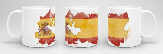 Tasse Wasserfarben Spanien