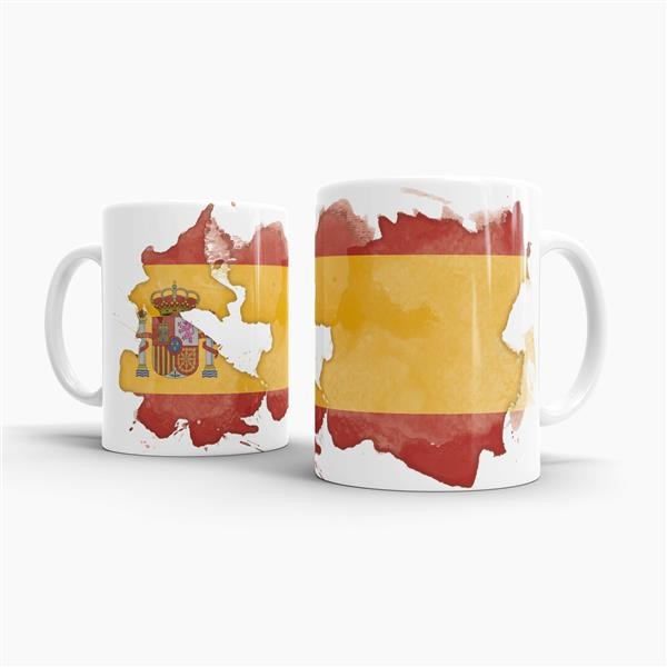 Tasse Wasserfarben Spanien