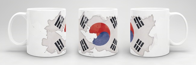 Tasse Wasserfarben S&uuml;dkorea