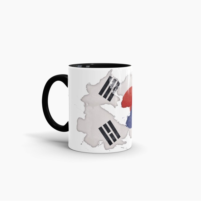 Tasse Wasserfarben S&uuml;dkorea Schwarz