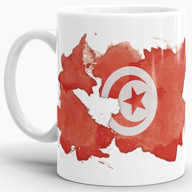 Tasse Wasserfarben Tunesien