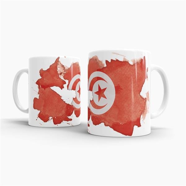 Tasse Wasserfarben Tunesien