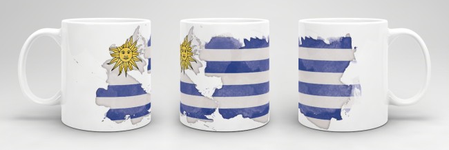 Tasse Wasserfarben Uruguay