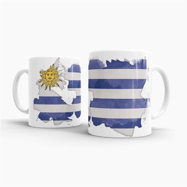 Tasse Wasserfarben Uruguay