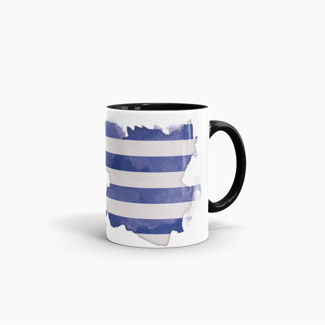 Tasse Wasserfarben Uruguay Schwarz