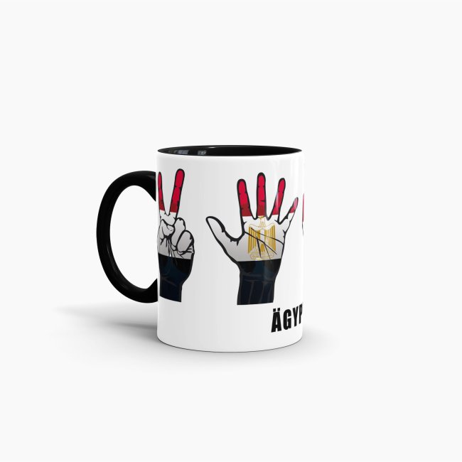 Tasse Handzeichen &Auml;gypten Schwarz