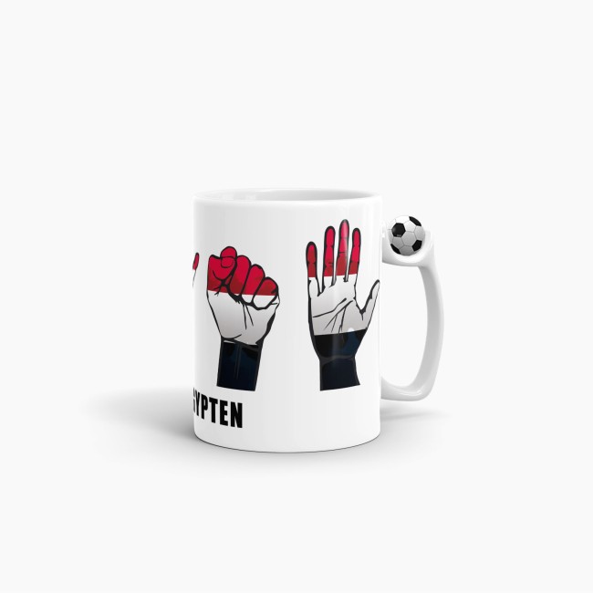 Tasse Handzeichen &Auml;gypten Fussball