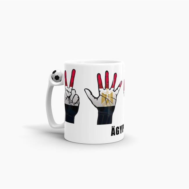 Tasse Handzeichen &Auml;gypten Fussball