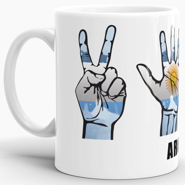 Tasse Handzeichen Argentinien