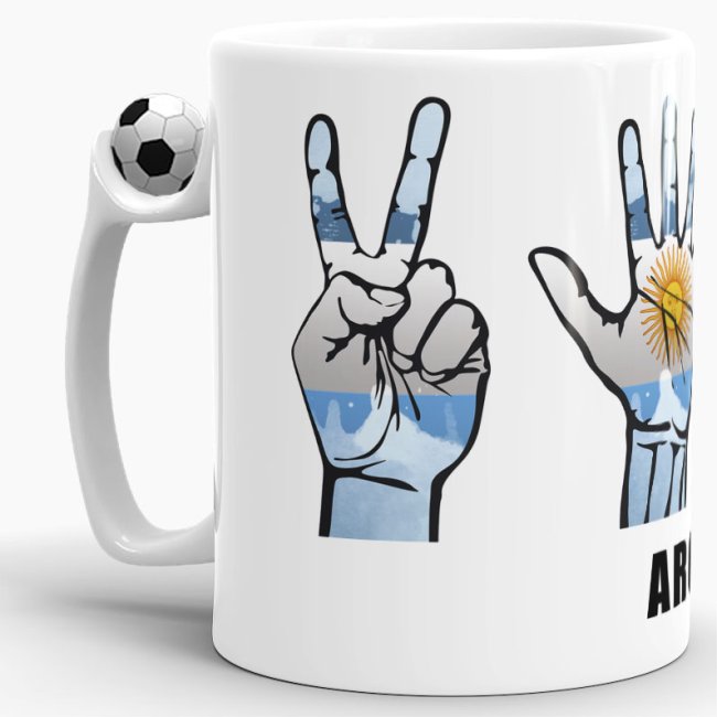 Tasse Handzeichen Argentinien Fussball