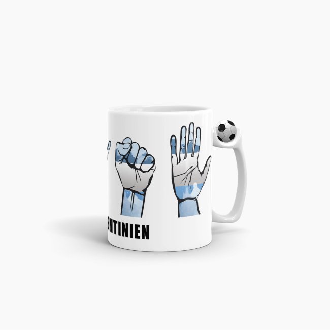 Tasse Handzeichen Argentinien Fussball
