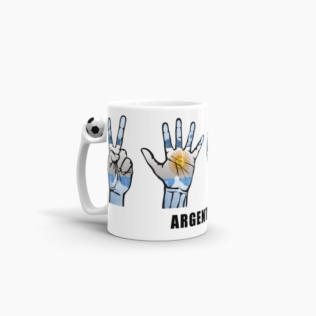 Tasse Handzeichen Argentinien Fussball