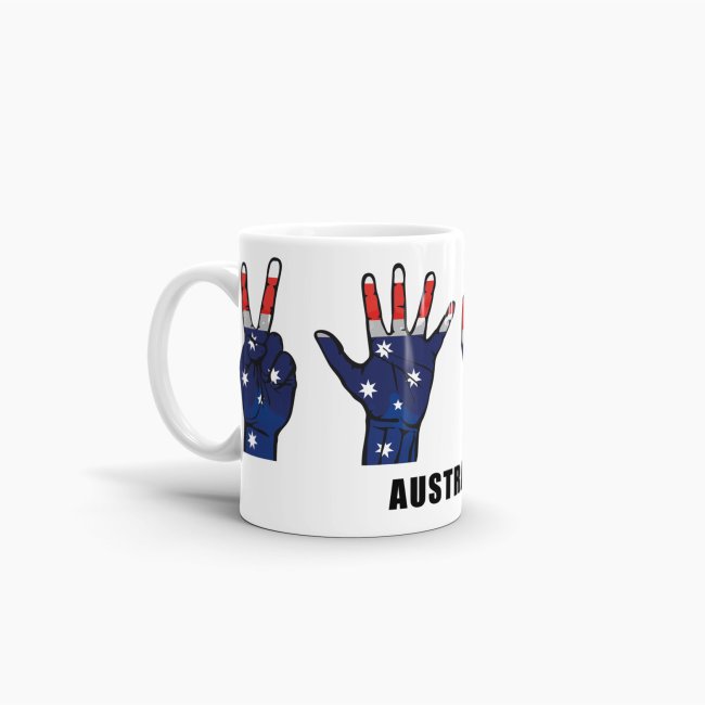 Tasse Handzeichen Australien