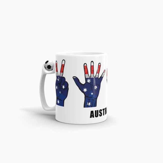 Tasse Handzeichen Australien Fussball