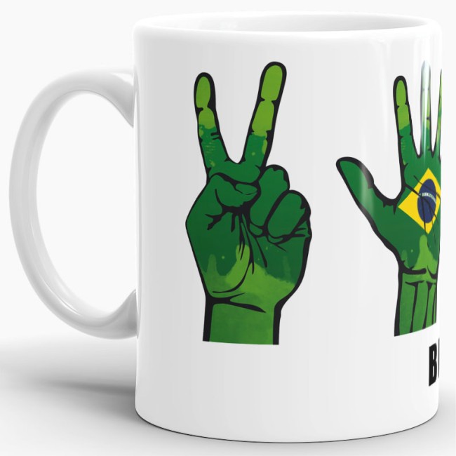 Tasse Handzeichen Brasilien