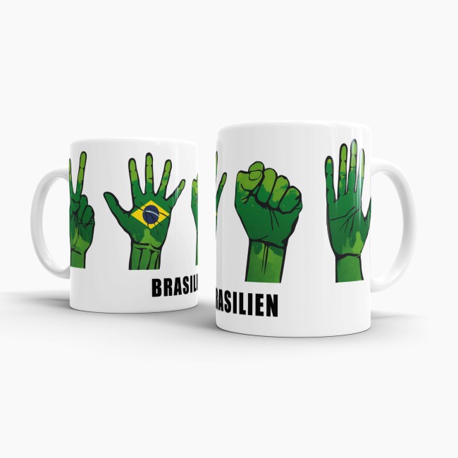 Tasse Handzeichen Brasilien
