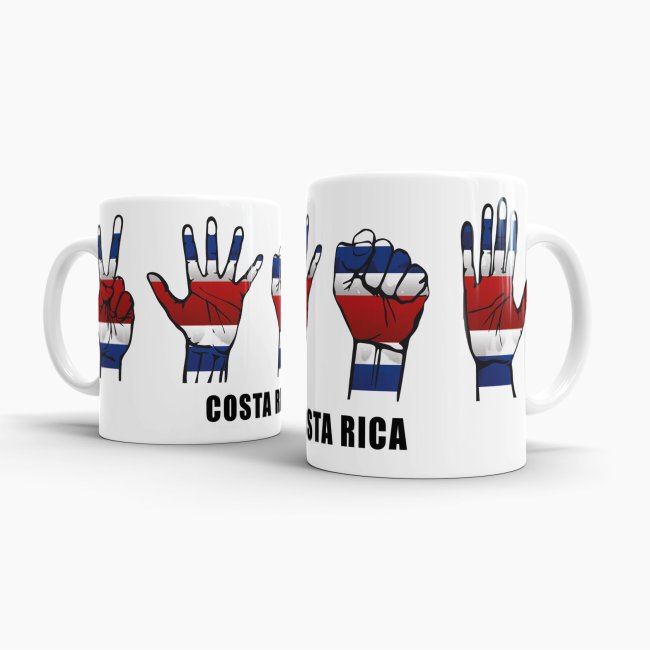 Tasse Handzeichen Costa Rica