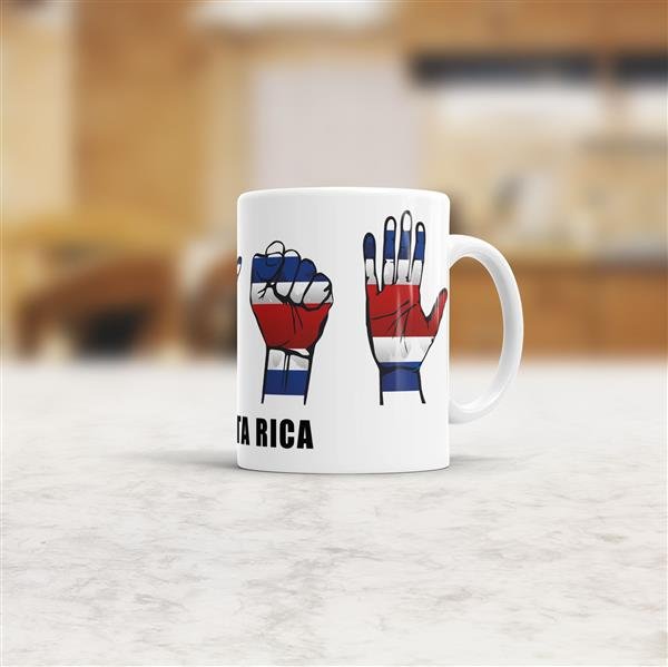 Tasse Handzeichen Costa Rica