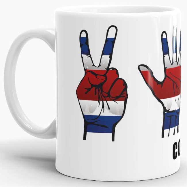Tasse Handzeichen Costa Rica