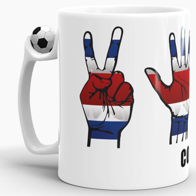 Tasse Handzeichen Costa Rica Fussball