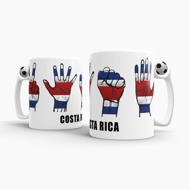 Tasse Handzeichen Costa Rica Fussball