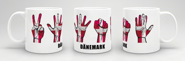 Tasse Handzeichen D&auml;nemark