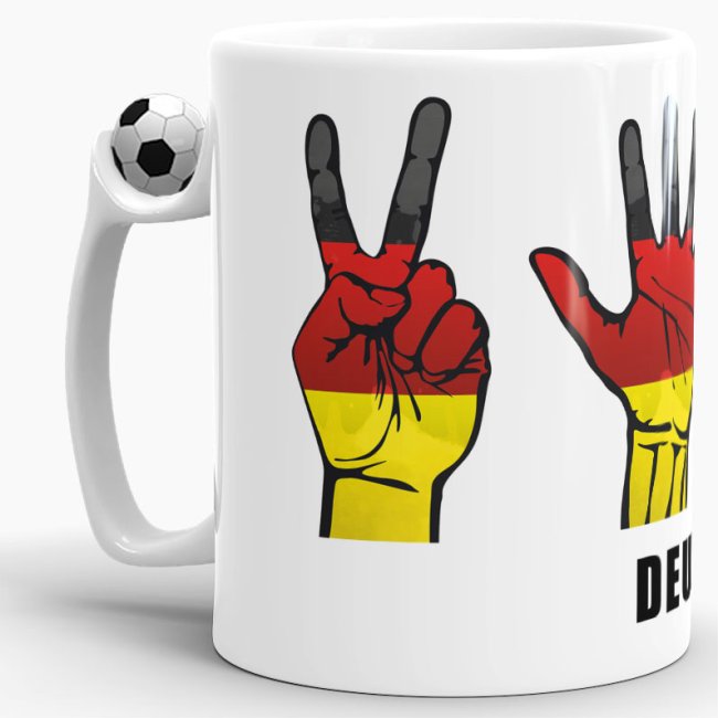 Tasse Handzeichen Deutschland Fussball