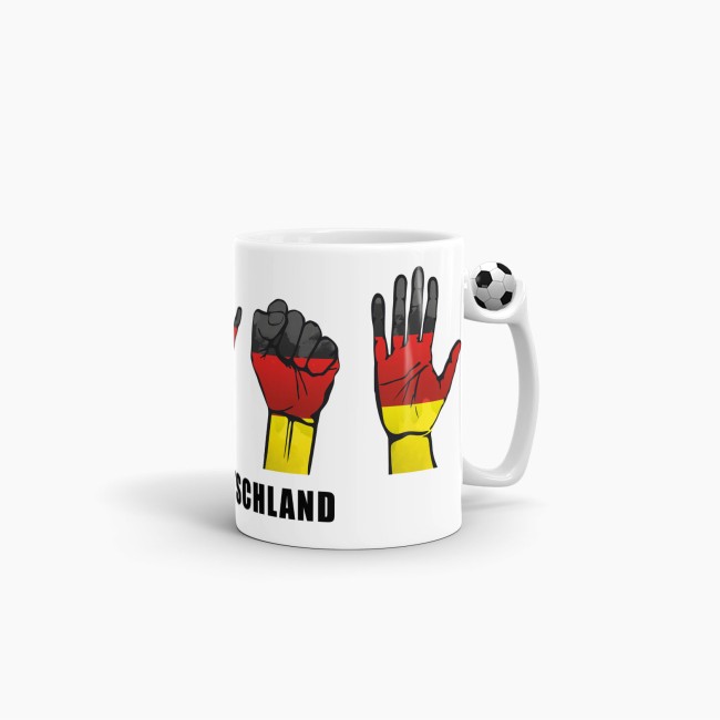 Tasse Handzeichen Deutschland Fussball