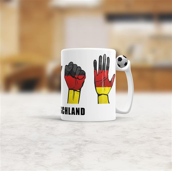 Tasse Handzeichen Deutschland Fussball