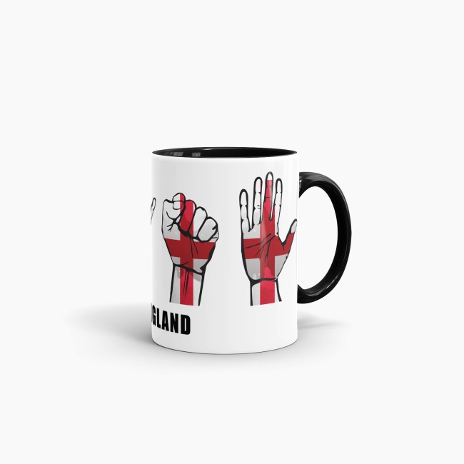 Tasse Handzeichen England Schwarz