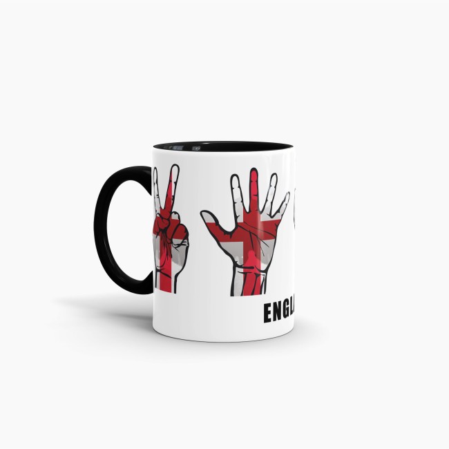 Tasse Handzeichen England Schwarz