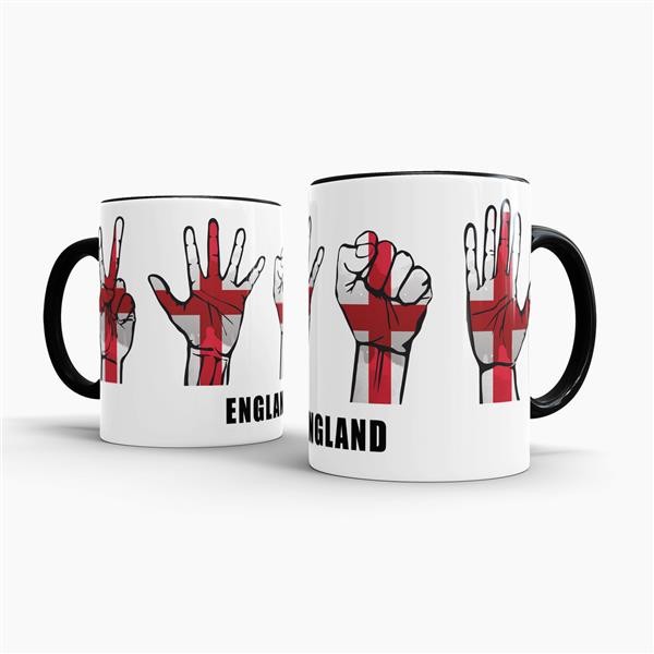 Tasse Handzeichen England Schwarz