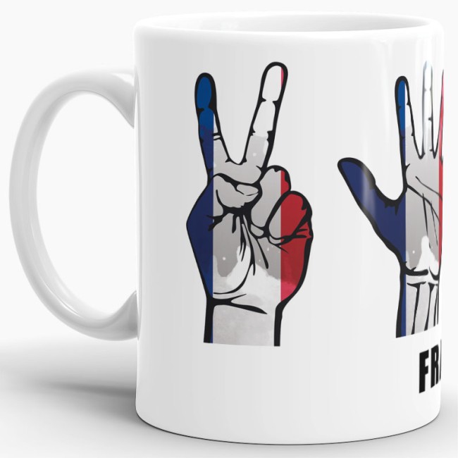 Tasse Handzeichen Frankreich