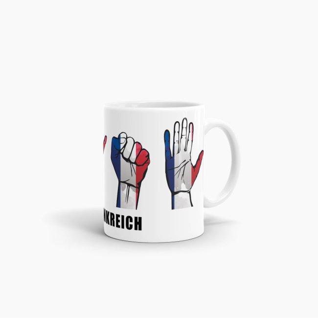 Tasse Handzeichen Frankreich
