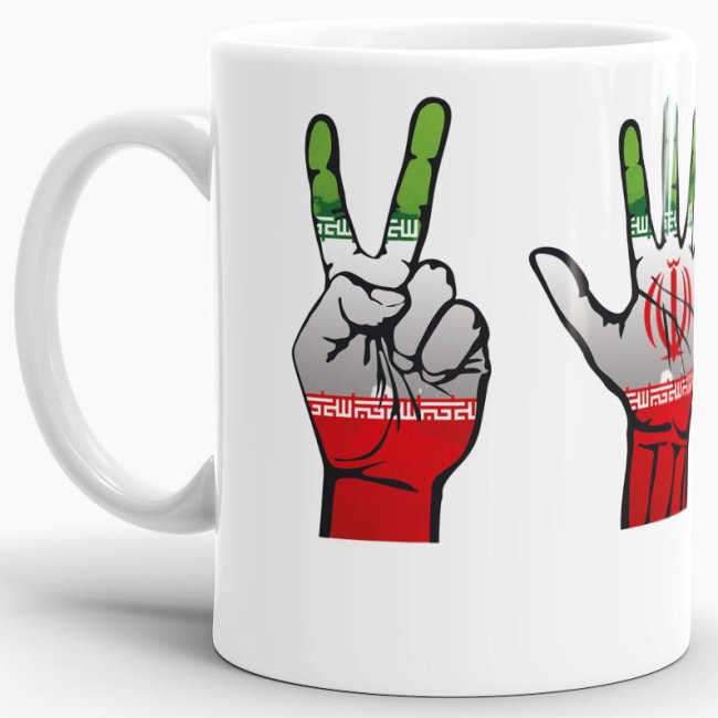 Tasse Handzeichen Iran