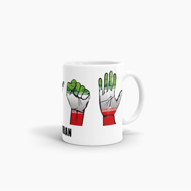 Tasse Handzeichen Iran