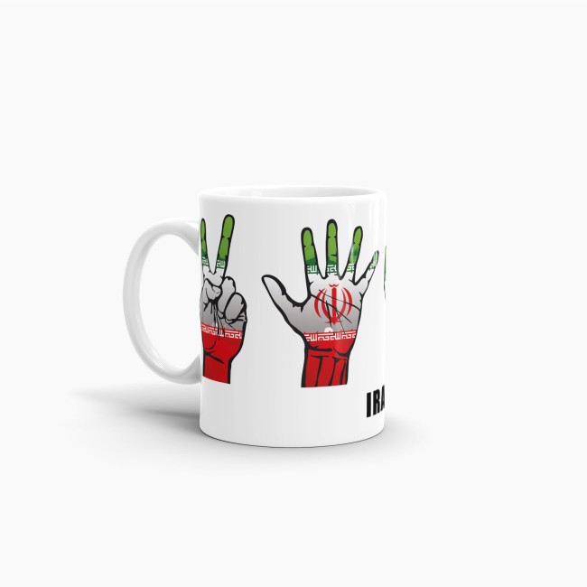Tasse Handzeichen Iran