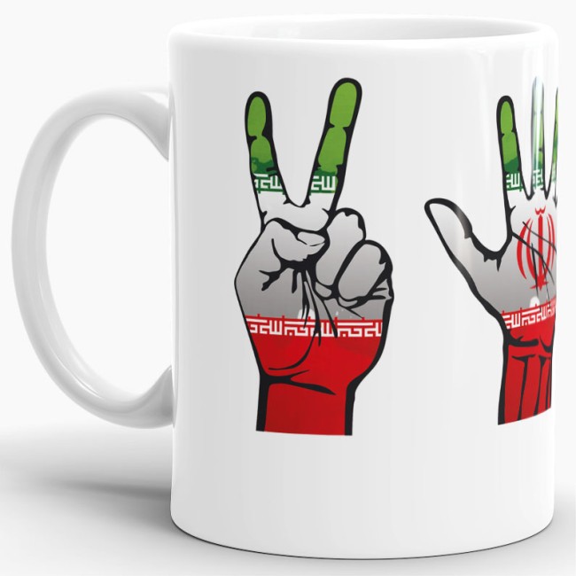Tasse Handzeichen Iran