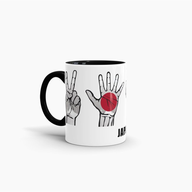 Tasse Handzeichen Japan Schwarz