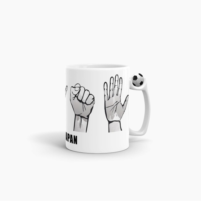 Tasse Handzeichen Japan Fussball