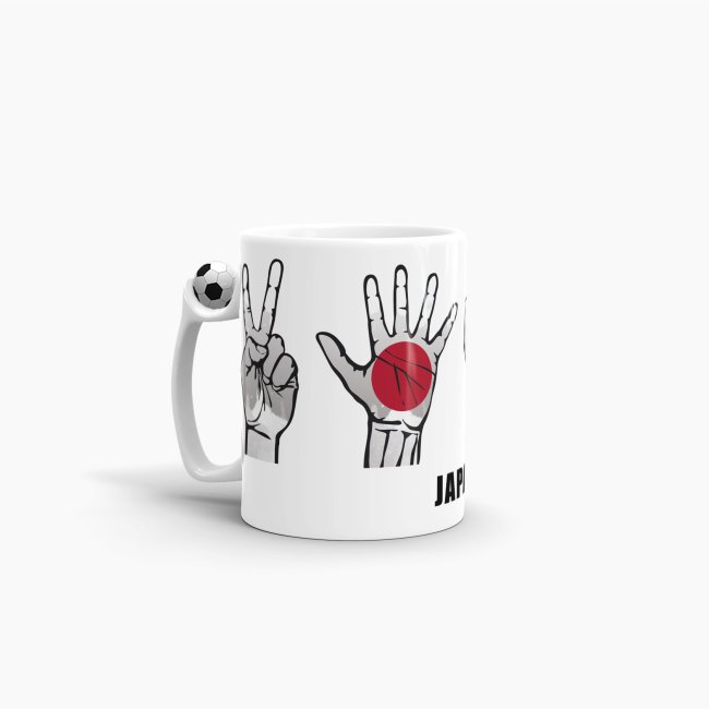 Tasse Handzeichen Japan Fussball