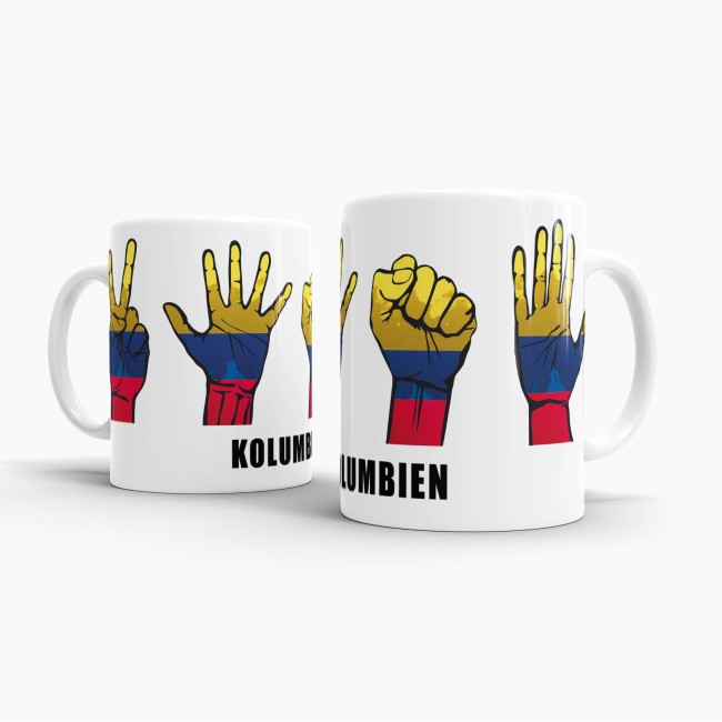 Tasse Handzeichen Kolumbien