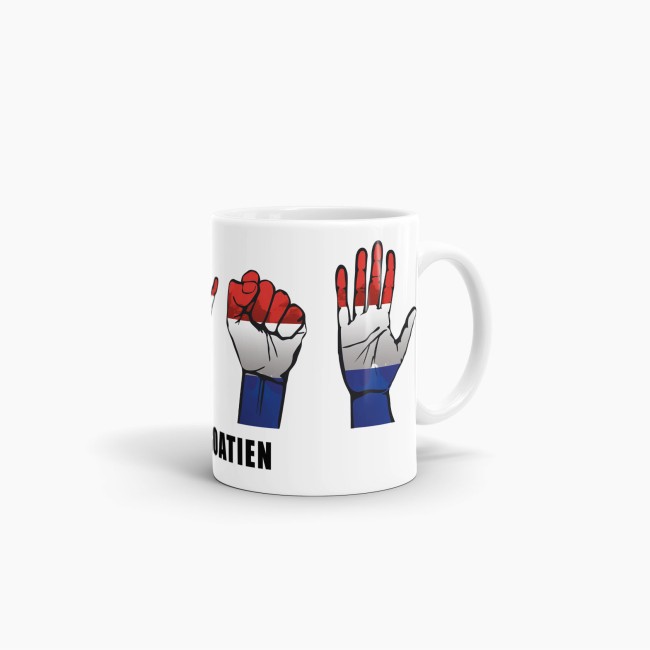 Tasse Handzeichen Kroatien