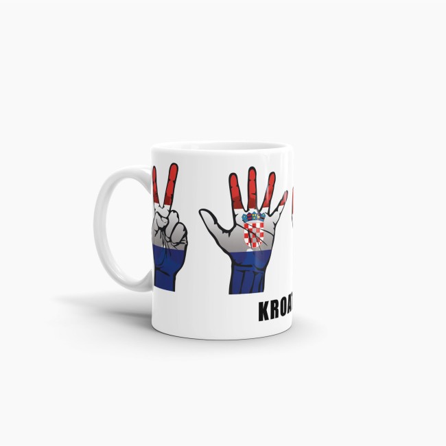 Tasse Handzeichen Kroatien