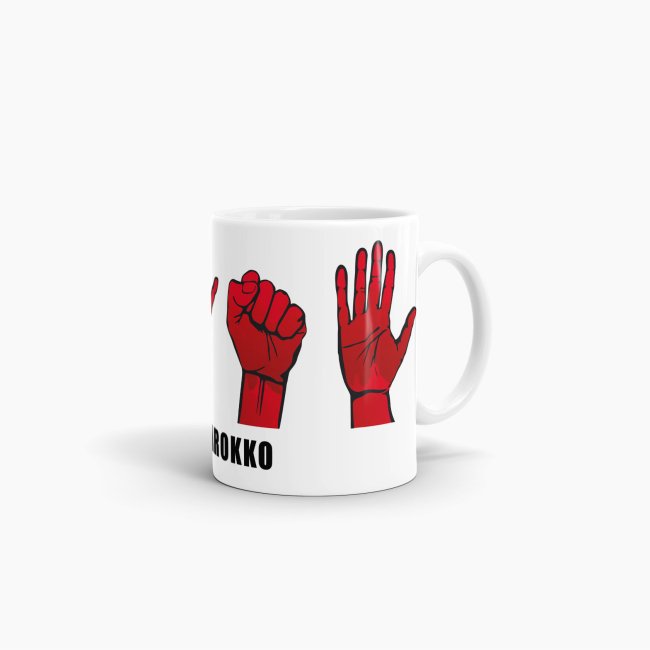 Tasse Handzeichen Marokko