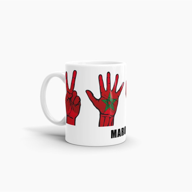 Tasse Handzeichen Marokko