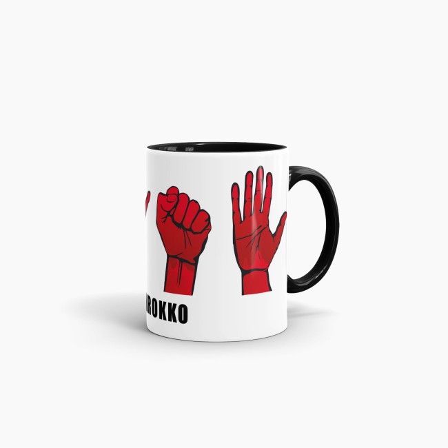 Tasse Handzeichen Marokko Schwarz