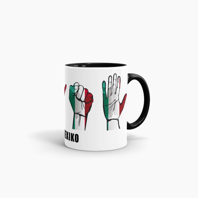 Tasse Handzeichen Mexiko Schwarz