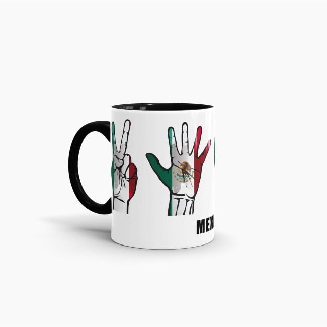 Tasse Handzeichen Mexiko Schwarz
