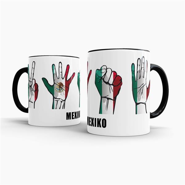 Tasse Handzeichen Mexiko Schwarz
